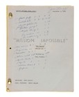 Mission  Impossible Set Of Four Bound Production Scripts With Promotional Still