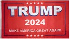 Trump 2024 Make America Great Again  Red Double Sided 100d 3x5 Woven Flag Banner