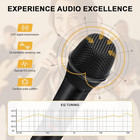 Melonare 4-channel Wireless Microphone System  Uhf Rackmountable Cordless Mic Se
