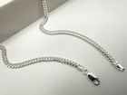 4mm Miami Cuban Link Chain Necklace   Solid 925 Sterling Silver   Made In Italy