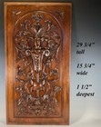 Antique French Carved 29 5  Cabinet Door Panel  Neoclassical Sculpture  Griffin