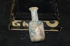 Large Ancient Roman Glass Bottle Vase With Rare Blue Color In Good Condition