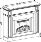 46in Electric Fireplace Heater Freestanding Tv Stands W  Remote timer 3d Flame