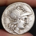 Victory Driving Chariot Denarius 120bc Ancient Rome Republic Silver Coin Tullius