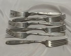 6 Vintage 1847 Rogers Bros  Ambassador Silverplate 7 1 2    Dinner Forks