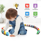 Wondertoys 27 Pcs Wooden Magnetic Number Train Set Toy Compatible With Major    