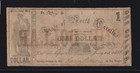  1 1861 Csa Bill North Carolina One Dollar Note Large Cr26 Raleigh Nc  10 Bills