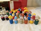 Vintage Fisher Price Little People Family Play Farm Barn Animals 1950s 