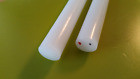  2 Pcs   1 2  X 12  White Nylon Round Rod  24  Total Length 