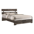 New 4pc Queen King Full Twin Modern Rustic Bedroom Set Walnut Brown Bed d m n
