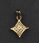 2ct Simulated Diamond Women Pendant Necklace In 14k Yellow Gold Sterling Silver