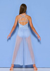 Dance Pre-owned Costume Pants Small Adult Periwinkle Kelle Sheer Jazz