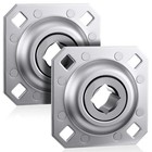 2 Pcs Disc Harrow Bearing 1  Square Bore Disc Harrow Flange Bearing Unit With   