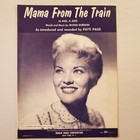 Mama From The Train  a Kiss  A Kiss  Patti Page 1956 Sheet Music Piano Uke Vocal