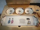 Korean Unique Culture Kuc Porcelain Serving Set Shin Yun Bok W  Box Korea