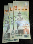          Bahamas 1 Dollar Banknote 2017 World Paper Money Currency Caribbean P-77