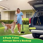 Ipetba Large Dog Pooper Scooper For Yard - 32  Long Handle  No Bending  2 Pack