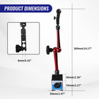 Hfs r  Adjustable Magnetic Base Holder 132lbs 60kg  Digital Level 14 Inch