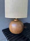 Wood Ball Lamp Mid Century Modern Danish Mcm Eames Modeline Era    