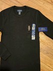 New Polo Bear Ralph Lauren Men s Waffle Knit Thermal Crewneck T-shirt Sz Small