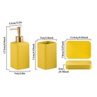 Bathroom Accessories Set Ceramic Soap Dispenser Toothbrush Holder Bathroom Tu   