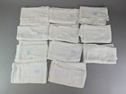 Curity Cloth Cotton Diapers Vintage Blue Stamp Reusable Baby Lot Of 11