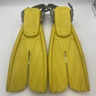 Apollo Bio-fin Pro Rubber Scuba Diving Fins Size Xs Yellow Made In Japan