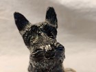 Vintage Scotty Dog Advertising Cast Metal Coin Bank With Key Preferred Bank Ny
