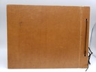 Vintage Leather Embossed Military Theme Photo Album Scrapbook Cover 13 5   10 5 
