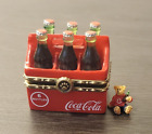Boyds Bears Trinket Box Boyds Coke 6 Pack W  Sipper 1st Ed Coca Cola  919941