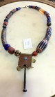Unique Tribal bohemian Trade Bead And Handmade Wood Box Luck Pendants Necklace