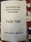 Terrestrial And Astronomical Telescope F400 70m  And Carrying Case