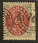 Travelstamps  1902 Denmark Stamps Scott  18 - 4sk Used Handstamped