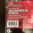 Skilcraft 0 7mm Ergonomic Mechanical Pencil Rubber Grip Push 3 Packs Of 6
