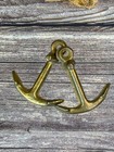 2 Antique Cast Iron Toy Ship Anchors Hubley Arcade Style Nautical Miniatures