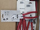 New Box Of 10 6-3 4  Wilde Witco Angle Nose Pliers With Red Handle Tool