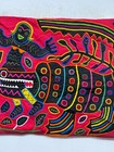 Antique Hand Sewn Kuna Mola Panama Applique Folk Art Textile Cushion Cover 40x52