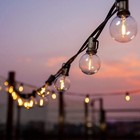 27ft Solar Outdoor String Light With 25 Lights For Patio Yard Garden Umbrella