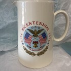 1976 Usa Bicentennial Liberty Bell Eagle  Commemorative Pitcher 1776-1976  Vtg