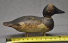 Rare Vintage Mason Std Grd Goldeneye Hen  Duck Decoy Original Paint  Glass Eyes