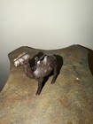 Vintage Rare Cast Iron Camel Satchel Still Coin Bank