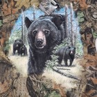Advantage Timber Men s T Shirt Sz M Medium Camouflage Hunting Bear