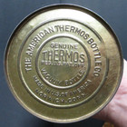 Very Old Janus Vacuum Goods American Thermos Bottle Woven Carrying Case      D7