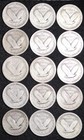 1925-30-pds Short Set  15 Pc  Standing Liberty Quarter Good   Vg Full Date