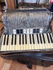 Vtg Hohner Tango Ii M Button Gray Pearl Accordion German 96 Bass hard Case Works