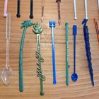 Vintage 1950s 60s 70s Swizzle Sticks Cocktail Stirrers Advertising Novelty Lot
