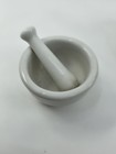    vintage Porcelain Mortar   Pestle Set Of 3 Lab Apothecary Japan Ceramic