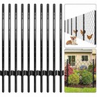 10pcs Metal Fence Posts 4ft 5ft 6ft 7ft Fence Post Heavy Duty T-post Fence Stake