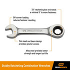 Sae metric 72-tooth Stubby Combination Ratcheting Wrench Tool Set  14-piece 