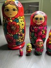 Set Of 7 Wooden Russian Nesting Dolls  Matryoshkas 8   